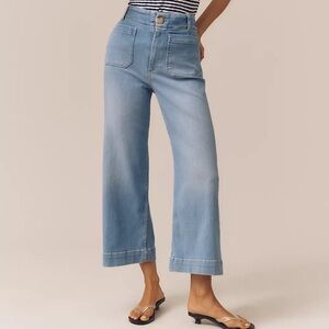 The Denim Colette Cropped Wide-Leg Jeans 30P